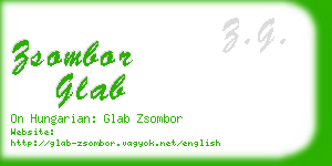 zsombor glab business card